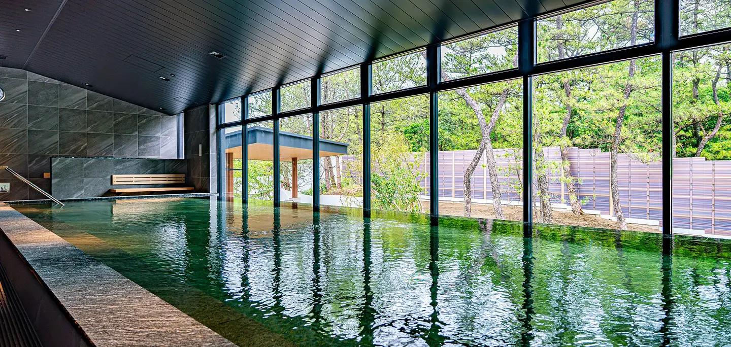온천 시설 「Hot Spring "SHOSENKYU"」신욕동의 내탕